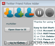 TFAdder Twitter Friend Adder screenshot